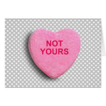 NO EL SUYO CORAZÓN DEL CARAMELO TARJETA