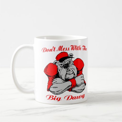 No ensucie el perro grande taza de café