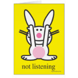 No escuchando tarjetas