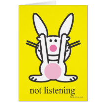 No escuchando tarjetas