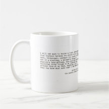 "no esperaré " taza
