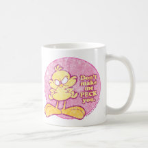 No haga que le picotea taza