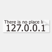 No hay lugar como el IP address casero Pegatina De Parachoque