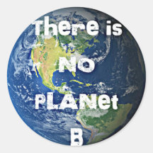 No hay pegatinas del planeta "B"
