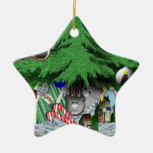 No incluso un ratón ornamento de navidad