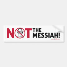 ¡No las Mesías! Etiqueta De Parachoque