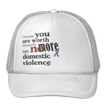 No más de violencia en el hogar gorras de camionero