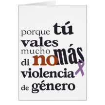 No Más Violencia de Género Tarjetón
