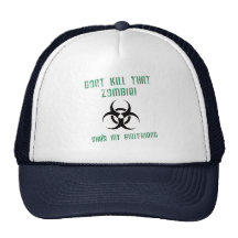 No mate a ese zombi, ella es mi novia gorro de camionero