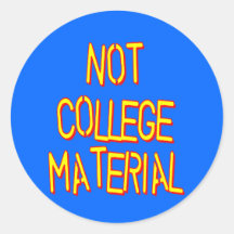 No material de la universidad etiquetas redondas