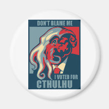 No me culpe, yo votó por Cthulhu Imán De Frigorifico
