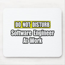 No moleste… a la Software Engineer en el trabajo Tapetes De Raton