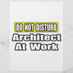 No moleste… al arquitecto en el trabajo flyer a todo color