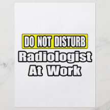 No moleste… al radiólogo en el trabajo tarjeta publicitaria