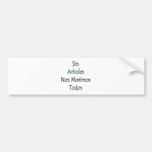 No. Morimos Todos de Arboles del pecado Etiqueta De Parachoque