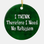 No necesite la religión adornos de navidad