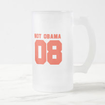 NO OBAMA 08 TAZA