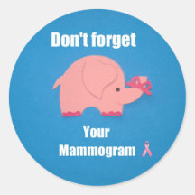 No olvide su mamograma pegatinas  