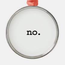 no ornamento para arbol de navidad