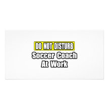 No perturbe… al coche del fútbol en el trabajo tarjetas fotograficas 