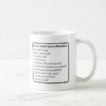 No pida un PhD Taza