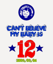 ¡No puede creer que mi bebé es 12 - personalice su Camiseta