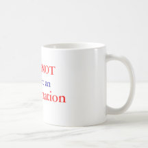 NO PUEDO apoyar un ObamaNation Taza
