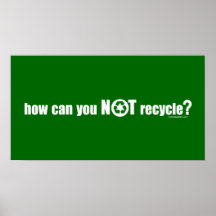 ¿No reciclar? Poster
