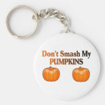 No rompa mis calabazas llaveros personalizados