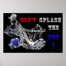 No salpique el pote poster