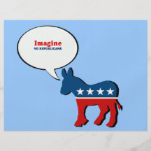 No se imagine a ningún republicano flyer personalizado