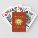No se imagine ninguna religión barajas de cartas