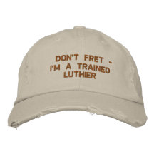 No se preocupe - soy un Luthier entrenado Gorra De Beisbol Bordada