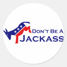 No sea pegatinas de un Jackass