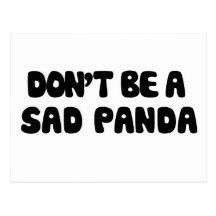 No sea una panda triste postales