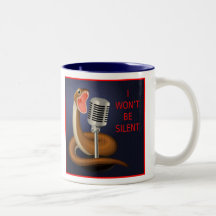 No seré silencioso tazas de café