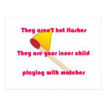 No son flashes calientes tarjetas postales