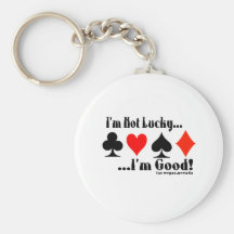 ¡No soy afortunado, yo soy bueno! Las Vegas Llavero Personalizado