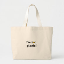 no soy plástico bolsa de mano
