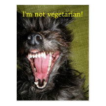 ¡No soy vegetariano! Tarjetas Postales