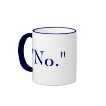 "No " Tazas