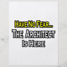 No tenga ningún miedo, el arquitecto está aquí tarjetón