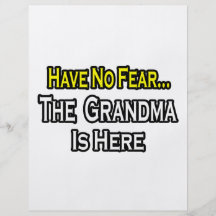 No tenga ningún miedo… que la abuela está aquí tarjeta publicitaria