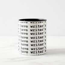 No tengo bloque del escritor taza de café