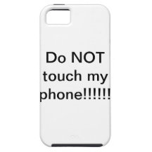 ¡No toque! iPhone 5 Funda