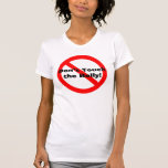 No toque la camiseta de maternidad del embarazo de
