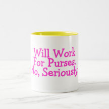 No trabajará para los monederos ningún seriamente  tazas