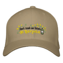 No trash - recicle gorro bordado