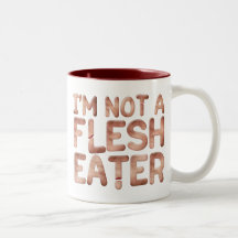 No un comedor de la carne tazas