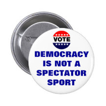 No un deporte espectador - botón pin